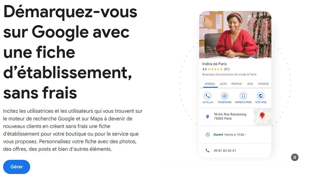 Créer un compte Google My Business